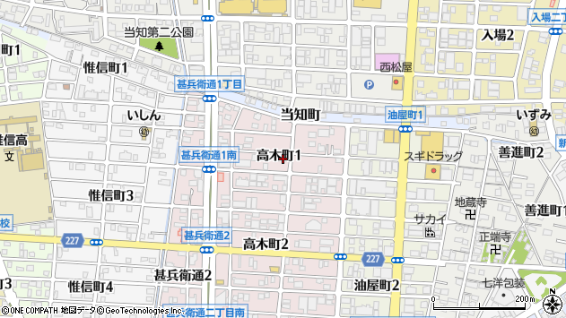 〒455-0821 愛知県名古屋市港区高木町の地図