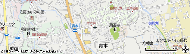 玉翠書道教室青木周辺の地図
