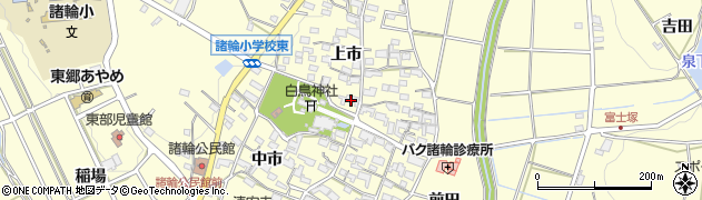 愛知県愛知郡東郷町諸輪上市44周辺の地図