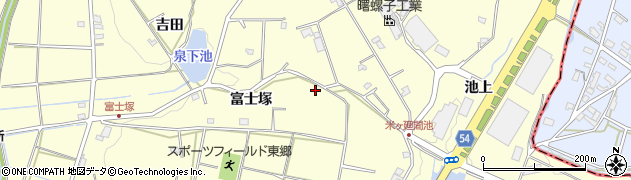 愛知県愛知郡東郷町諸輪富士塚37-95周辺の地図
