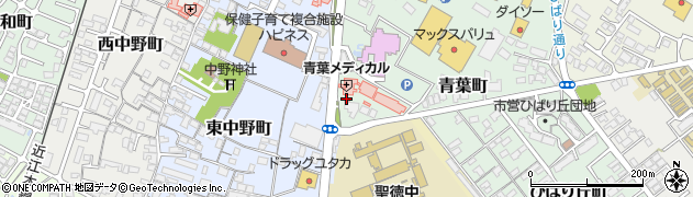 滋賀県東近江市青葉町1-45周辺の地図