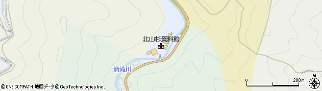 京都・北山杉周辺の地図