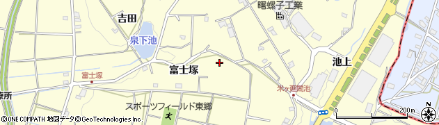愛知県愛知郡東郷町諸輪富士塚37-98周辺の地図