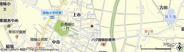 愛知県愛知郡東郷町諸輪上市11周辺の地図
