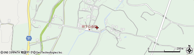 岡山県勝田郡奈義町柿1276周辺の地図