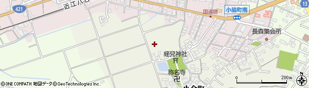 滋賀県東近江市小今町周辺の地図