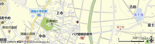 愛知県愛知郡東郷町諸輪上市12周辺の地図