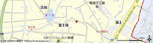 愛知県愛知郡東郷町諸輪富士塚37-99周辺の地図