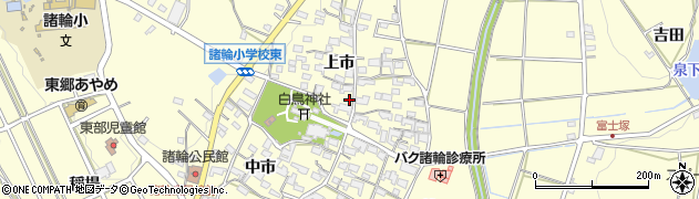 愛知県愛知郡東郷町諸輪上市32周辺の地図