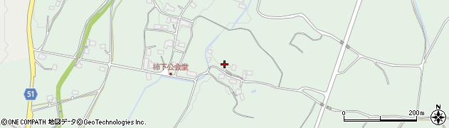 岡山県勝田郡奈義町柿1293周辺の地図