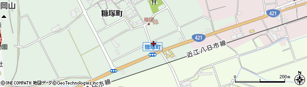 滋賀県東近江市糠塚町137周辺の地図