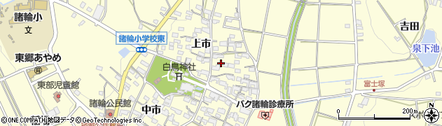 愛知県愛知郡東郷町諸輪上市25周辺の地図