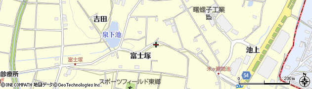 愛知県愛知郡東郷町諸輪富士塚37-113周辺の地図