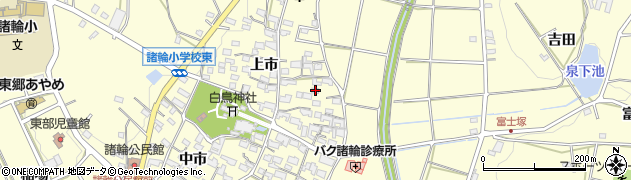 愛知県愛知郡東郷町諸輪上市13周辺の地図