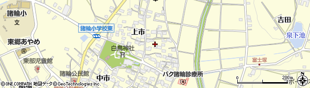 愛知県愛知郡東郷町諸輪上市34周辺の地図