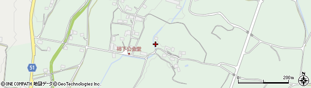 岡山県勝田郡奈義町柿1279周辺の地図