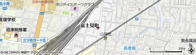 静岡県沼津市富士見町周辺の地図