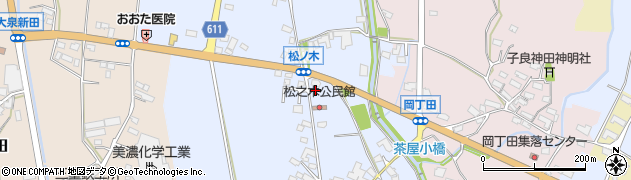 三重県いなべ市員弁町松之木周辺の地図
