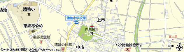 愛知県愛知郡東郷町諸輪上市53周辺の地図