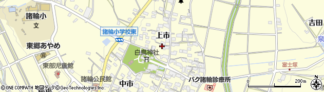 愛知県愛知郡東郷町諸輪上市47周辺の地図