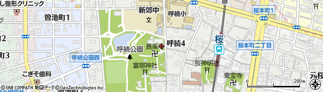 長楽寺動物霊園周辺の地図
