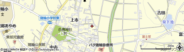 愛知県愛知郡東郷町諸輪上市15周辺の地図