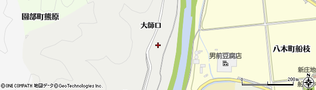 京都府南丹市八木町美里周辺の地図