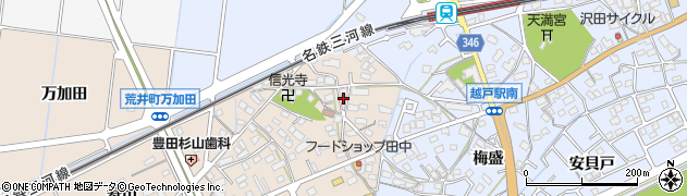 愛知県豊田市荒井町能田原466周辺の地図