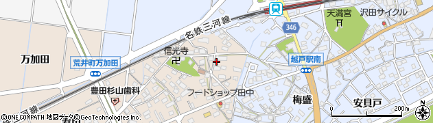 愛知県豊田市荒井町能田原455周辺の地図