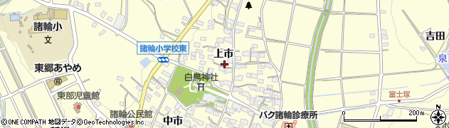 愛知県愛知郡東郷町諸輪上市48周辺の地図
