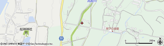 岡山県勝田郡奈義町柿708-1周辺の地図
