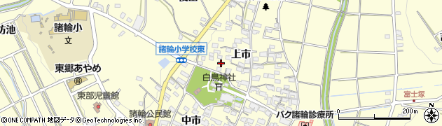 愛知県愛知郡東郷町諸輪上市54周辺の地図