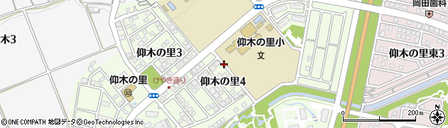 滋賀県大津市仰木の里周辺の地図