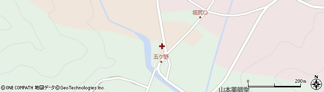 兵庫県丹波市山南町五ケ野179周辺の地図
