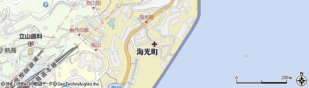 静岡県熱海市海光町周辺の地図