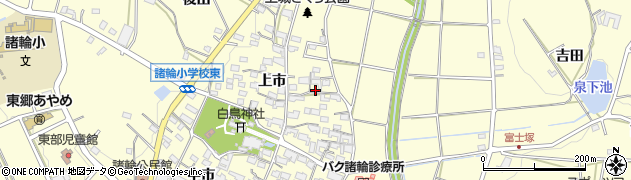 愛知県愛知郡東郷町諸輪上市22周辺の地図