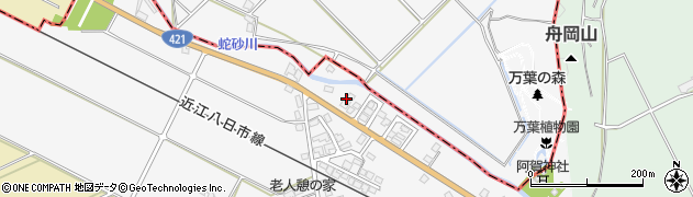 滋賀県東近江市野口町597周辺の地図