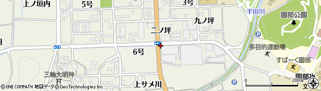 京都府南丹市園部町横田（６号）周辺の地図