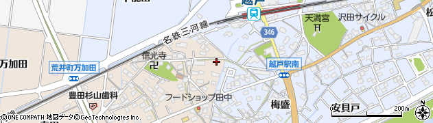愛知県豊田市荒井町能田原462周辺の地図
