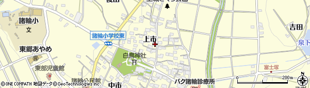 愛知県愛知郡東郷町諸輪上市30周辺の地図