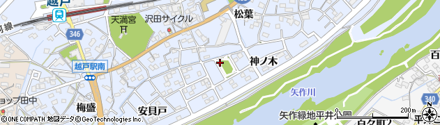 愛知県豊田市越戸町神ノ木101周辺の地図