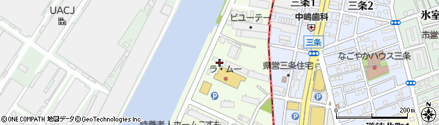 愛知県名古屋市港区木場町3周辺の地図