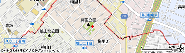 愛知県名古屋市緑区梅里周辺の地図