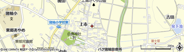 愛知県愛知郡東郷町諸輪上市21周辺の地図