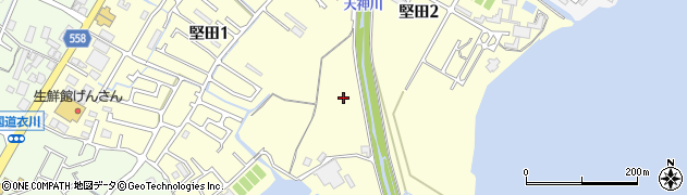 滋賀県大津市堅田周辺の地図