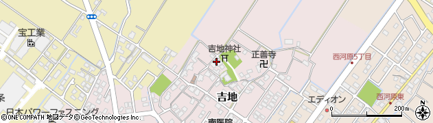 滋賀県野洲市吉地周辺の地図
