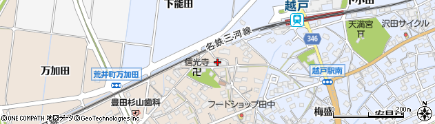 愛知県豊田市荒井町能田原473周辺の地図