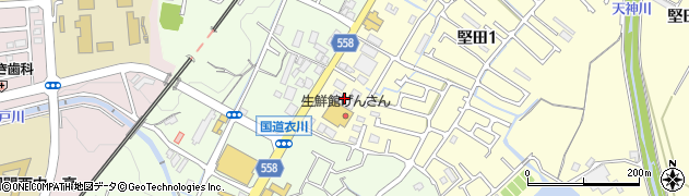 酒＆業務スーパー堅田店周辺の地図
