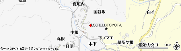 愛知県豊田市下国谷町（新シ）周辺の地図