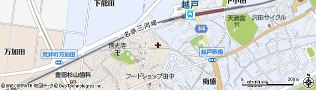 愛知県豊田市荒井町能田原489周辺の地図